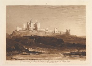 ダンスタンボロー城の書物研究、パート3、プレート14、1808年6月10日。 作： Joseph Mallord William Turner