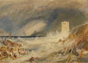 1827年頃、コーンウォールのフォーウィーハーバーへの入り口 作： Joseph Mallord William Turner