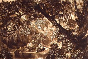 F.66.I 「Liber Studiorum」から「AesacusとHesperie」、画家の刻印による 作： Joseph Mallord William Turner