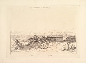 フィフスペストオブエジプトLiber Studiorum、パートIII、プレート16、1808。 作： Joseph Mallord William Turner