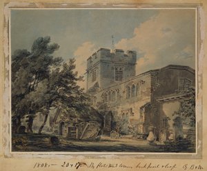 フィンチリー教会、1801 作： Joseph Mallord William Turner