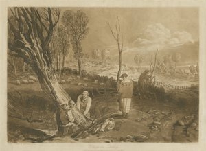 ヘッジとディッチング、1860年頃 作： Joseph Mallord William Turner