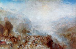 ハイデルベルク、c1844-1845 作： Joseph Mallord William Turner