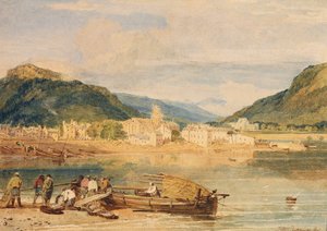 インヴェラリー、ファイン湖、アーガイルシャー、1802年頃（水彩、紙） 作： Joseph Mallord William Turner