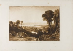 Severn と Wye のジャンクション、Liber Studiorum のプレート 28 作： Joseph Mallord William Turner