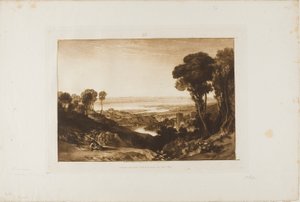 Severn と Wye のジャンクション、Liber Studiorum のプレート 28 作： Joseph Mallord William Turner