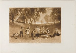 少年のトリック、Book of Studies のプレート 22 作： Joseph Mallord William Turner