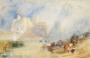 キドウェリー城、カーマーゼンシャー（水彩画 作： Joseph Mallord William Turner