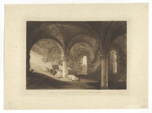 カークストール・アビー地下聖堂 作： Joseph Mallord William Turner