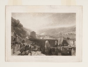 アイア川のカークストール・ロック 作： Joseph Mallord William Turner