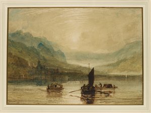 ブリエンツ湖、月明かり 作： Joseph Mallord William Turner