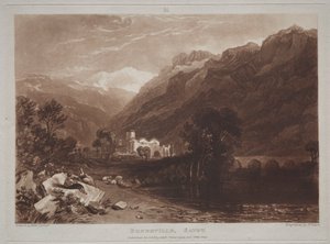 Book of Studies: ボンネビル、サヴォイア 作： Joseph Mallord William Turner