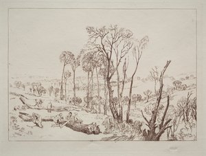 Book of Studies: サセックス州クロウハースト 作： Joseph Mallord William Turner