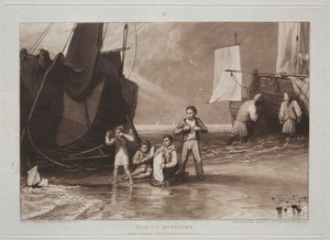 研究は無料です、そしてロック。 作： Joseph Mallord William Turner