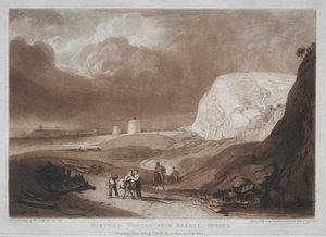 研究は無料です、サセックスのベクスヒル近くのマーテロタワーズ。 作： Joseph Mallord William Turner