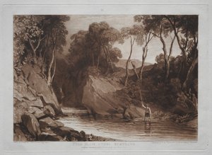 スコットランドのBlain Atholの近くでは、研究は無料です。 作： Joseph Mallord William Turner
