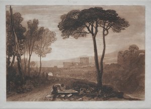 勉強はカンパーニャの無料シーンです。 作： Joseph Mallord William Turner