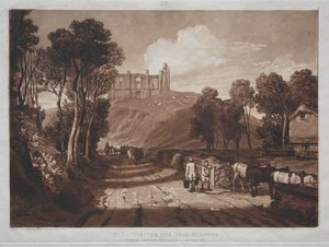 Liber Studiorum: ギルフォード近くの聖キャサリンの丘 作： Joseph Mallord William Turner