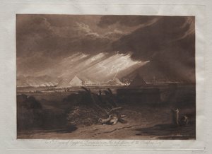 Liber Studiorum：エジプトの第5ペスト。 作： Joseph Mallord William Turner