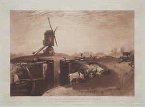 Liber Studiorum：風車とロック。 作： Joseph Mallord William Turner
