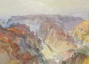 フェッチェンホフからのルクセンブルク市、1839-1840。 作： Joseph Mallord William Turner