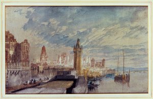 ライン川のマインツ 作： Joseph Mallord William Turner