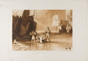 Marine Dabblers、Liber Studiorum のプレート 29 作： Joseph Mallord William Turner