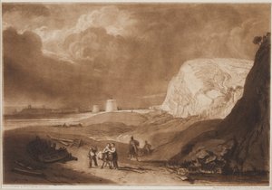 Martello Towers Near Bexhill、サセックス、1811 作： Joseph Mallord William Turner