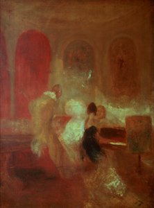 ミュージックパーティー、イーストカウズ城、ワイト島、1835 作： Joseph Mallord William Turner