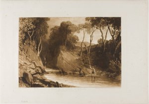 Blair Athol の近く、Liber Studiorum のプレート 30 作： Joseph Mallord William Turner