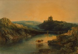 ノーハム城朝、1797年頃（鉛筆・水彩・紙 作： Joseph Mallord William Turner