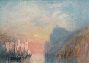 ライン川沿い、c1825 1904 作： Joseph Mallord William Turner