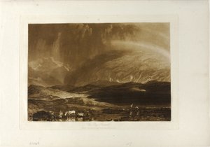 ピート ボグ、スコットランド、ブック オブ スタディーズのプレート 45 作： Joseph Mallord William Turner