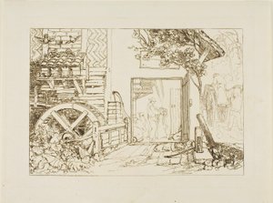 ペンベリー ミル、ケント、Liber Studiorum のプレート 12 作： Joseph Mallord William Turner