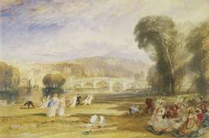 リッチモンド・ヒルとブリッジ、サリー州、1831年頃（水彩・紙 作： Joseph Mallord William Turner