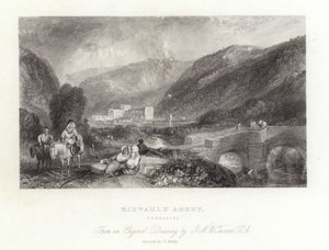 ヨークシャーのリーヴォルックス修道院 作： Joseph Mallord William Turner
