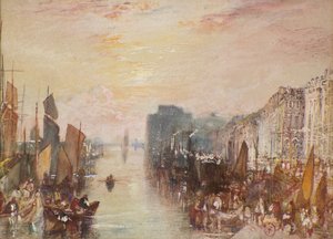 リバーシーン、ルアーブル、1832年頃（水彩） 作： Joseph Mallord William Turner