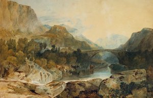 ロスウェイト橋、ボローデール、1802年頃 作： Joseph Mallord William Turner