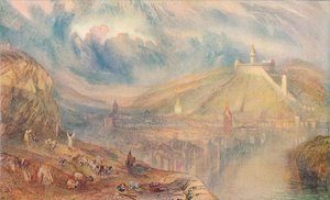 シャフハウゼン：町、1909 作： Joseph Mallord William Turner
