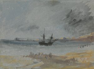 ブライトンの座礁船 作： Joseph Mallord William Turner