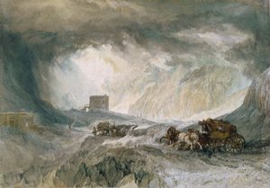 吹雪、モンスニス、1820年 作： Joseph Mallord William Turner