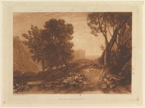 孤独、またはThe Reading Magdalen Liber Studiorum、パートXI、プレート53、1814年5月12日。 作： Joseph Mallord William Turner