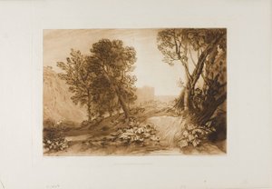 ソリチュード、Book of Studies のプレート 53 作： Joseph Mallord William Turner