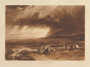 Solway Moss Liber Studiorum、パートXI、プレート52、1816年1月1日。 作： Joseph Mallord William Turner