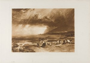 Solway Moss、Liber Studiorum のプレート 52 作： Joseph Mallord William Turner
