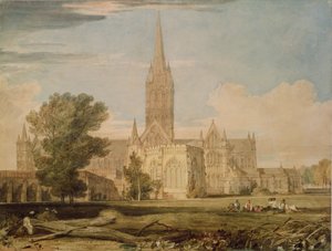 ソールズベリー大聖堂のサウスビュー、1797年〜98年 作： Joseph Mallord William Turner