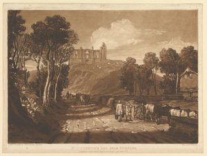 ギルフォードリベルスタジオラム近くのセントキャサリンズヒル、パートVII、プレート33、1811年6月。 作： Joseph Mallord William Turner