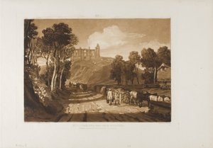 ギルフォード近郊のセント・キャサリン・ヒル 作： Joseph Mallord William Turner