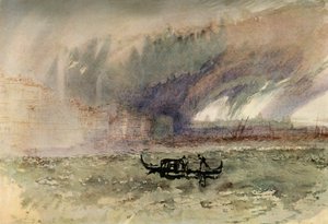 ラグーンの嵐、c1830、1934。 作： Joseph Mallord William Turner