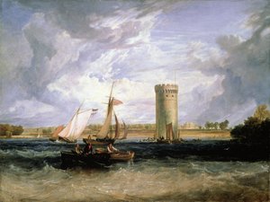 JFレスター卿の席であるTabley：Windy Day 作： Joseph Mallord William Turner
